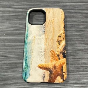 iPhone 12 (6.7”) Beach Starfish Phone Case - Teal & Sand